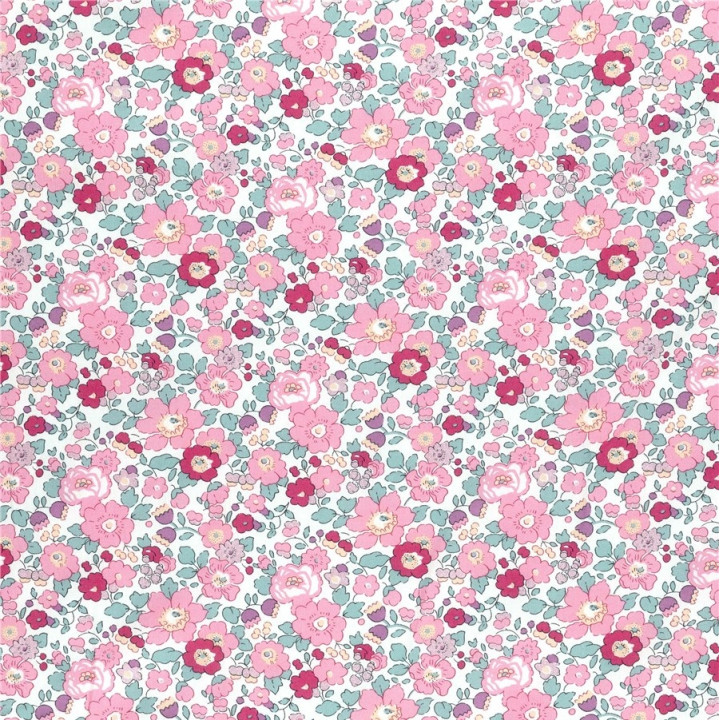Tissu Liberty collection Betsy Pétale Irisé - Oeko tex. idéal pour coudre des vêtements ou des accessoires