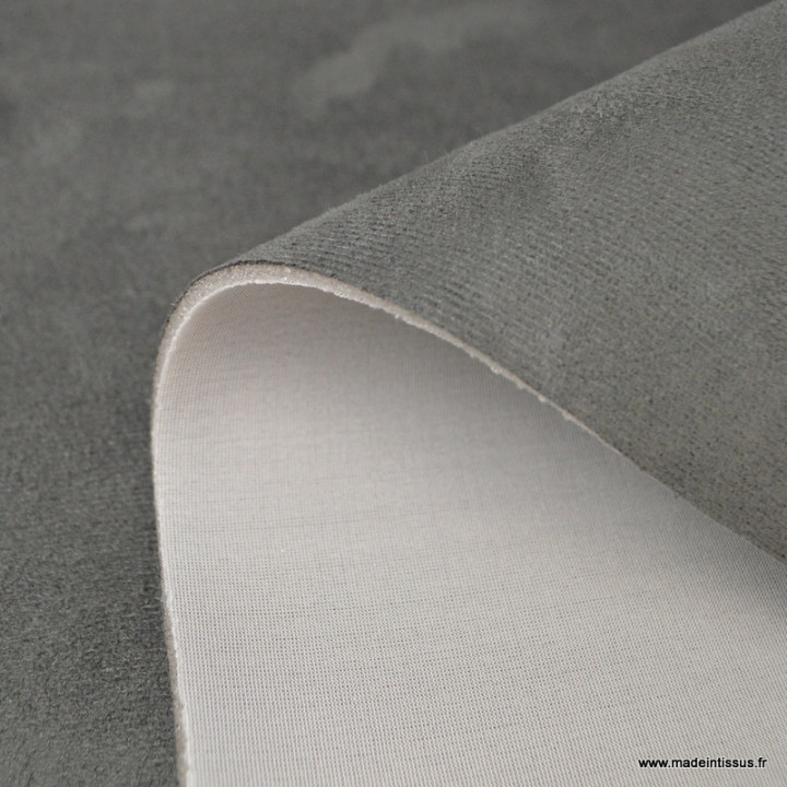 Tissu suedine pour ciel de toit gris foncé