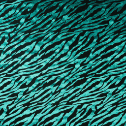 Tissu Velours dévoré zèbre - Pétrole