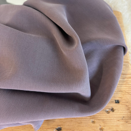 Twill viscose lourd coloris Raisin