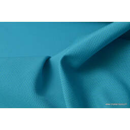 Tissu extérieur polypro fantaisie turquoise