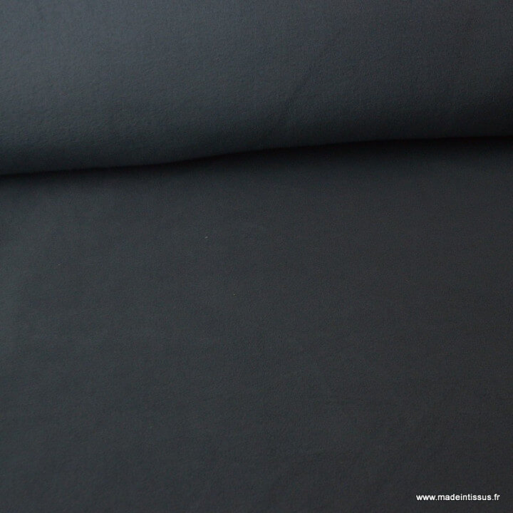 Tissu Micro polaire Gris plomb - oeko tex