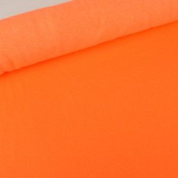 Tissu sweat molleton américain Orange fluo - Largeur 190 cm