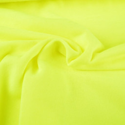 Tissu sweat molleton américain Jaune fluo - Largeur 190 cm