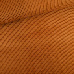 Tissu Velours cotelé grosses côtes Ecureuil - OEKO TEX