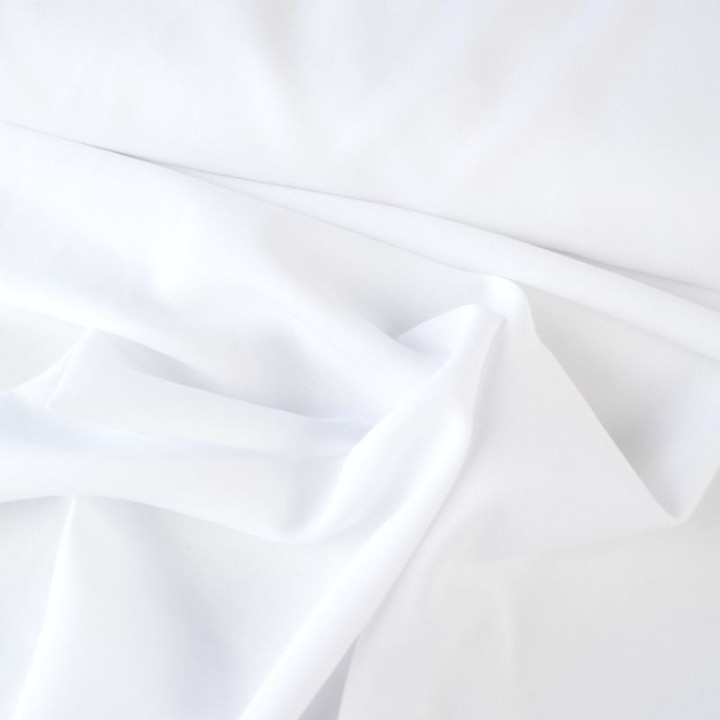 Tissu crêpe georgette Blanc