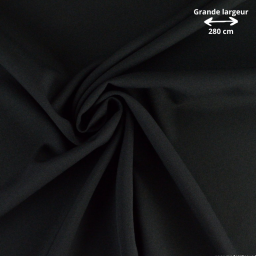 Tissu Burlington en grande largeur - Noir