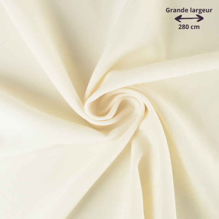 Tissu Burlington en grande largeur - Ecru