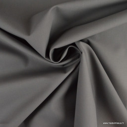 Toile à draps percale grande largeur coton anthracite easy care