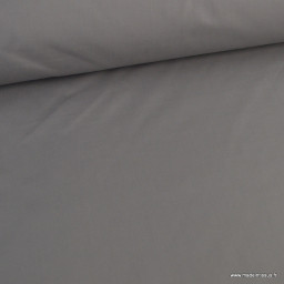 Toile à draps percale grande largeur coton anthracite easy care