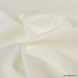 Toile à draps percale grande largeur coton blanc cassé easy care