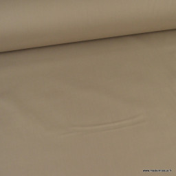 Toile à draps percale grande largeur coton taupe easy care