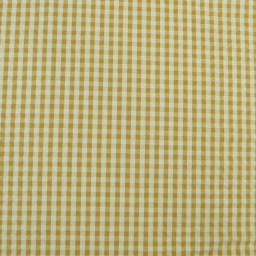 Tissu seersucker Eli Vichy petits carreaux - Vert clair et Bronze