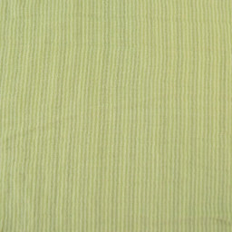 Tissu Double gaze réversible à rayures Vert clair et Amande - OEKO TEX