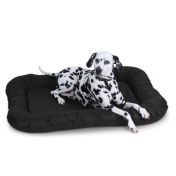 Tissu extérieur imperméable noir envers PVC