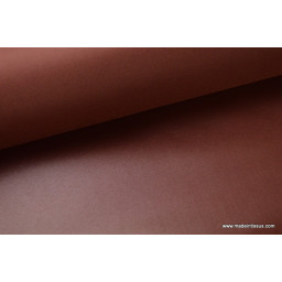 Tissu polyester marron cacao déperlant pour parapluie x50cm