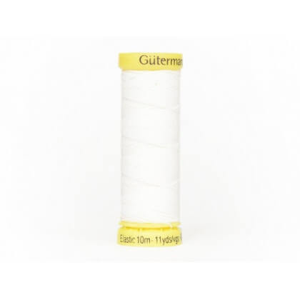 Fil Elastique Gutermann 10 m - N°5019 Blanc