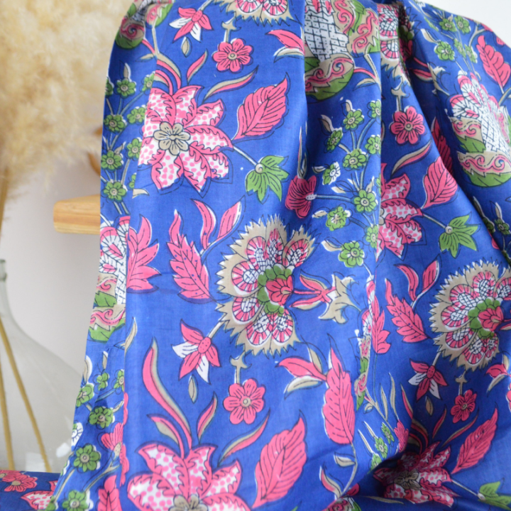 Tissu Indien Block Print Aniray - kalamkari