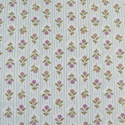 Tissu Cretonne de Coton Aesa – Motif Floral Indien - OEKO TEX