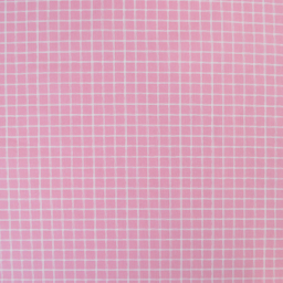Tissu coton Jules à carreaux coloris Rose fané et blanc - OEKO TEX