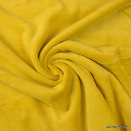 Tissu velours rasé pyjamas nicky Ocre