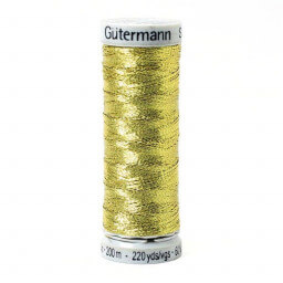 Fil Sulky Effet Metallic Gutermann 200 m - N°7004 Or foncé