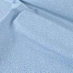 Tissu coton Tassi motif petit pois fond bleu baltique - OEKO TEX