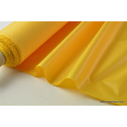 Tissu polyester jaune or déperlant pour parapluie x50cm