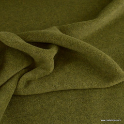 un coupon de 35cm de Tissu Polaire Made in France haut de gamme vert mousse - oeko tex