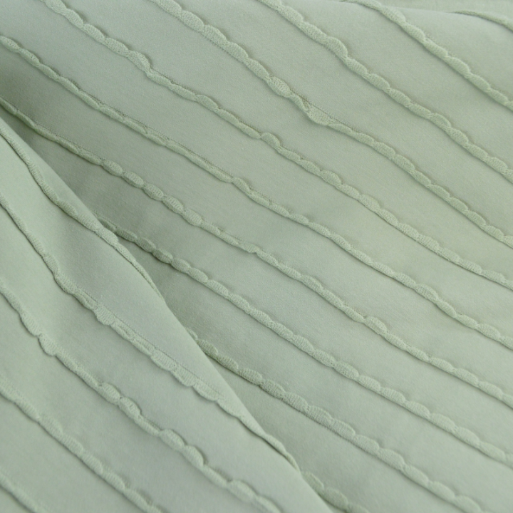 Jersey jersey à volants - Vert sauge - oeko tex