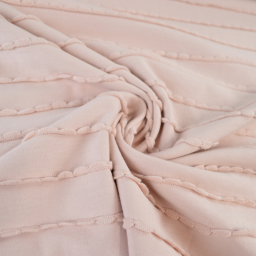 Jersey à volants - Rose poudré - OEKO TEX