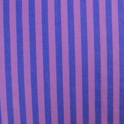Tissu coton tissé teint à rayures - Violet et rose