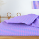 Tissu seersucker Vichy petits carreaux Bleu cobalt et rose
