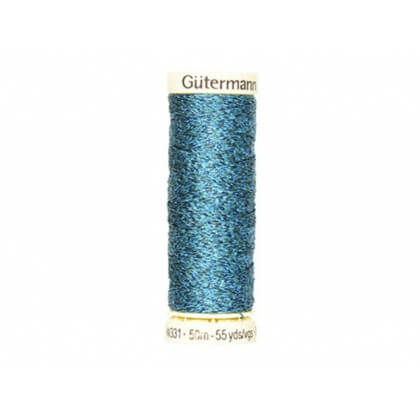 Fil METAL Gutermann 50 m - N°483 Bleu Foncé