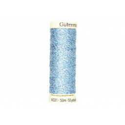 Fil METAL Gutermann 50 m - N°143 Bleu Clair