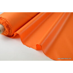 Tissu polyester orange déperlant pour parapluie x50cm
