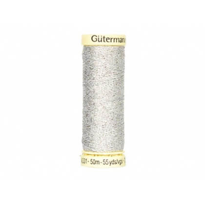 Fil METAL Gutermann 50 m - N°41 Argent
