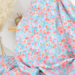 Tissu maillot de bain imprimé Darwin Flora à motif fleuri