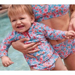 Tissu maillot de bain imprimé Darwin Flora à motif fleuri