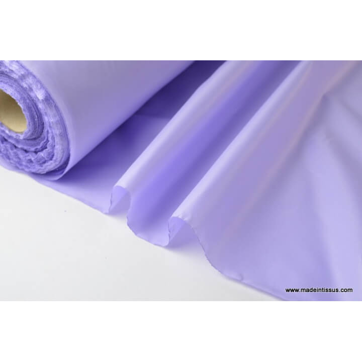 Tissu polyester parme déperlant pour parapluie x50cm