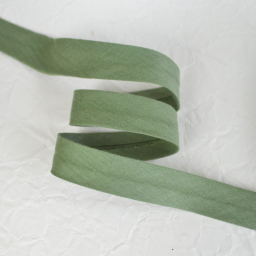 Biais double gaze replié 20 mm - vert fougère