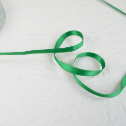 Ruban satin Vert prairie - 6 mm
