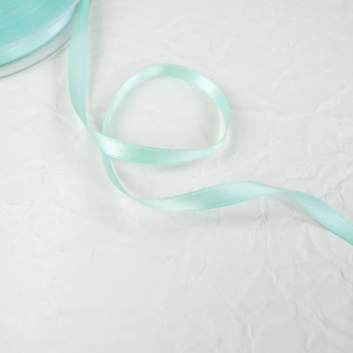 Ruban satin Vert menthe - 6 mm
