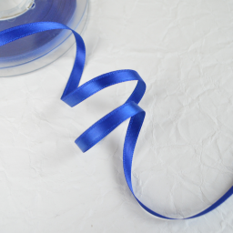 Ruban satin bleu roi - 6 mm