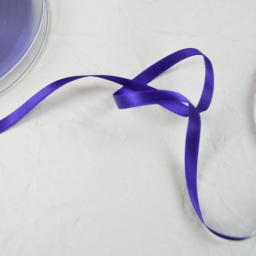 Ruban satin violet - 6 mm