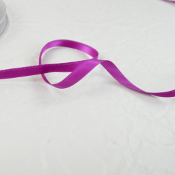 Ruban satin Cyclamen - 6 mm