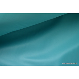 Tissu polyester turquoise déperlant pour parapluie x50cm