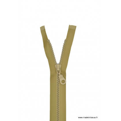 Fermeture éclair Séparable grosse maille 6mm Z54 col 945 beige moyen