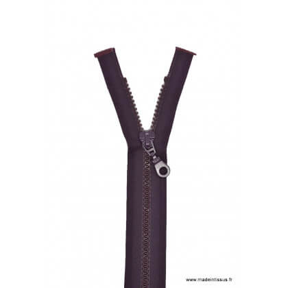 Fermeture éclair Séparable grosse maille 6mm Z54 col 881 Prune