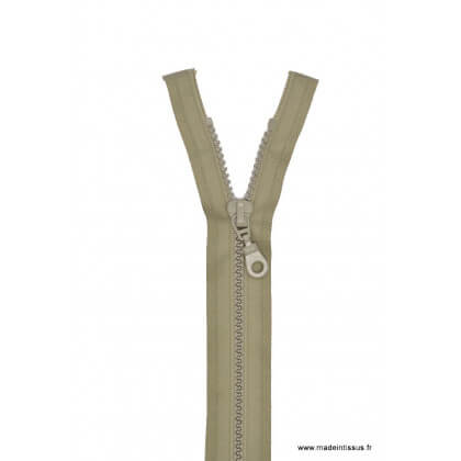 Fermeture éclair Séparable grosse maille 6mm Z54 col 925 Grège